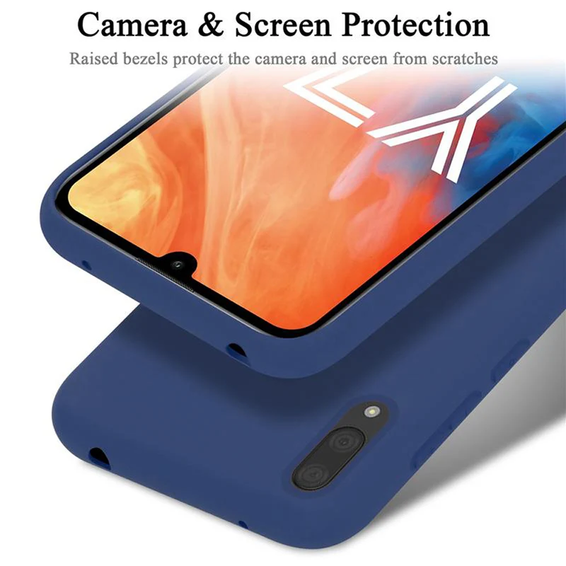 Cadorabo Hülle kompatibel mit Huawei Y7 2019 / Y7 PRIME 2019 Schutzhülle aus flexiblem TPU Silikon