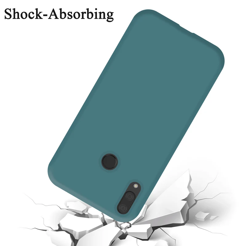 Cadorabo Hülle kompatibel mit Huawei Y7 2019 / Y7 PRIME 2019 Schutzhülle aus flexiblem TPU Silikon