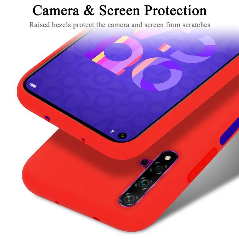 Cadorabo Hülle kompatibel mit Honor 20 / 20S / Huawei NOVA 5T Schutzhülle aus flexiblem TPU Silikon