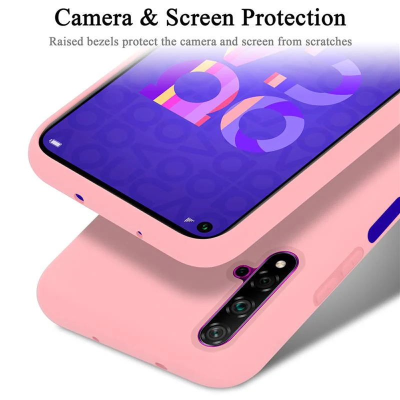 Cadorabo Hülle kompatibel mit Honor 20 / 20S / Huawei NOVA 5T Schutzhülle aus flexiblem TPU Silikon
