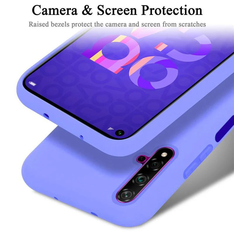 Cadorabo Hülle kompatibel mit Honor 20 / 20S / Huawei NOVA 5T Schutzhülle aus flexiblem TPU Silikon