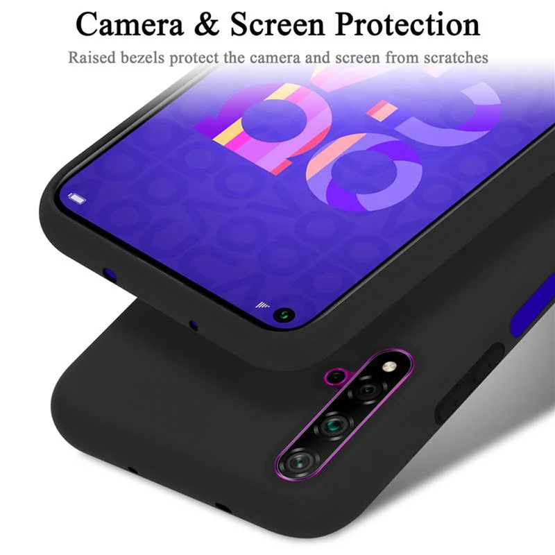 Cadorabo Hülle kompatibel mit Honor 20 / 20S / Huawei NOVA 5T Schutzhülle aus flexiblem TPU Silikon