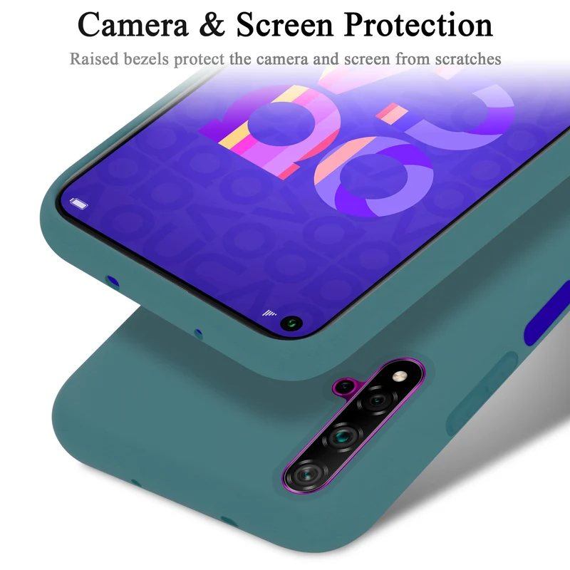 Cadorabo Hülle kompatibel mit Honor 20 / 20S / Huawei NOVA 5T Schutzhülle aus flexiblem TPU Silikon