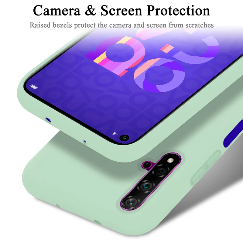 Cadorabo Hülle kompatibel mit Honor 20 / 20S / Huawei NOVA 5T Schutzhülle aus flexiblem TPU Silikon