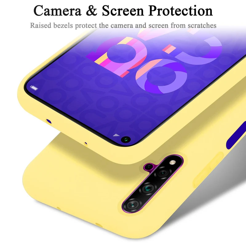 Cadorabo Hülle kompatibel mit Honor 20 / 20S / Huawei NOVA 5T Schutzhülle aus flexiblem TPU Silikon