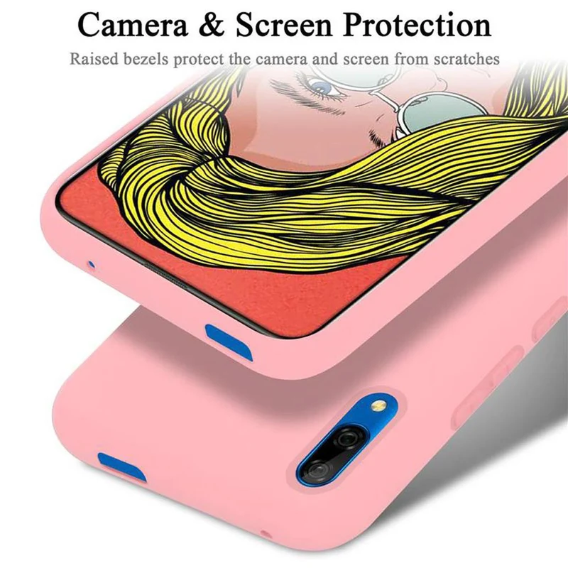 Cadorabo Hülle kompatibel mit Huawei P SMART Z / Y9 PRIME 2019 / Enjoy 10 PLUS Schutzhülle aus flexiblem TPU Silikon