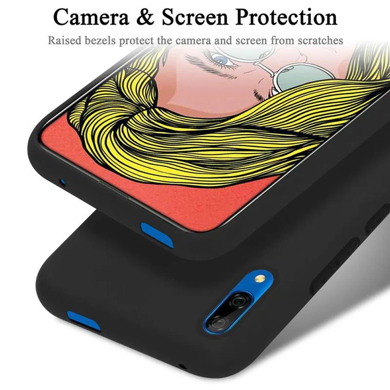Cadorabo Hülle kompatibel mit Huawei P SMART Z / Y9 PRIME 2019 / Enjoy 10 PLUS Schutzhülle aus flexiblem TPU Silikon