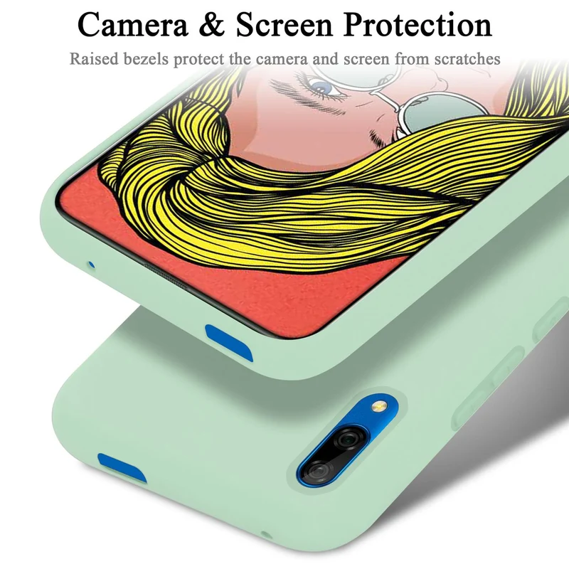 Cadorabo Hülle kompatibel mit Huawei P SMART Z / Y9 PRIME 2019 / Enjoy 10 PLUS Schutzhülle aus flexiblem TPU Silikon