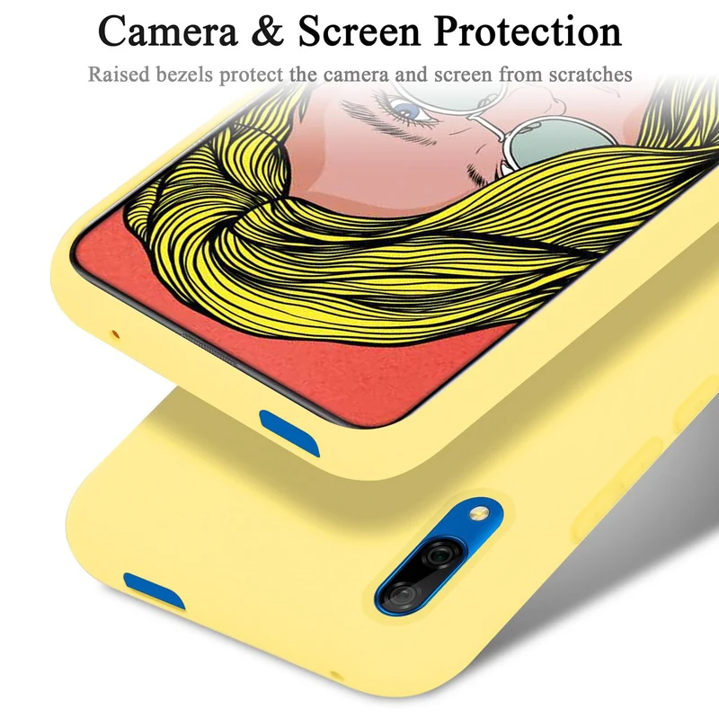 Cadorabo Hülle kompatibel mit Huawei P SMART Z / Y9 PRIME 2019 / Enjoy 10 PLUS Schutzhülle aus flexiblem TPU Silikon