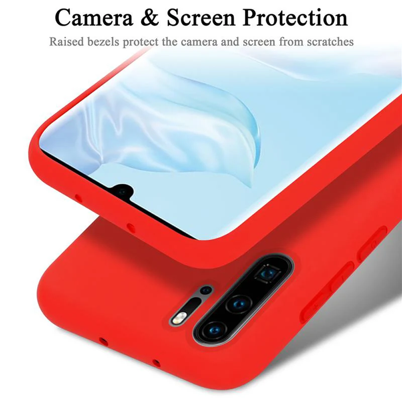 Cadorabo Hülle kompatibel mit Huawei P30 PRO Schutzhülle aus flexiblem TPU Silikon