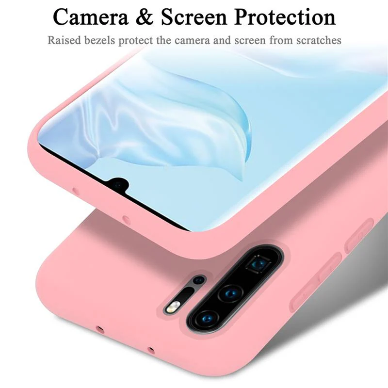 Cadorabo Hülle kompatibel mit Huawei P30 PRO Schutzhülle aus flexiblem TPU Silikon