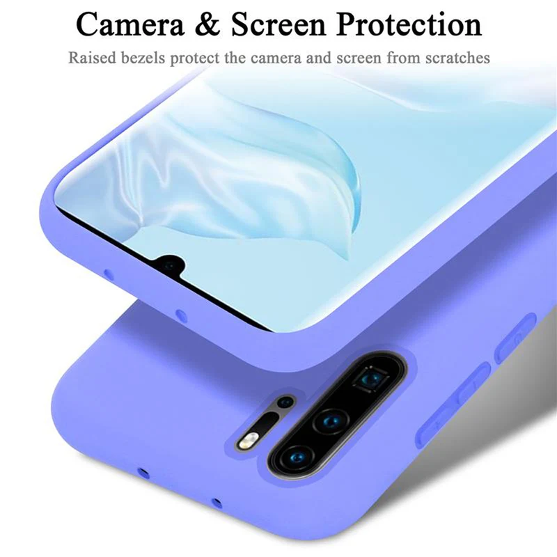 Cadorabo Hülle kompatibel mit Huawei P30 PRO Schutzhülle aus flexiblem TPU Silikon