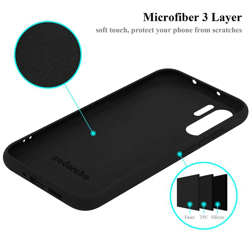 Cadorabo Hülle kompatibel mit Huawei P30 PRO Schutzhülle aus flexiblem TPU Silikon