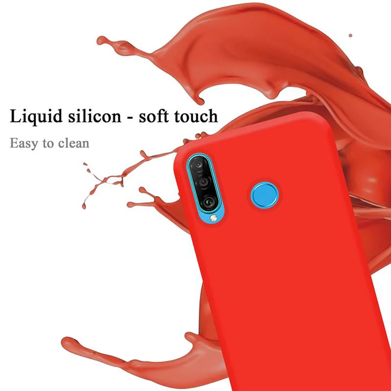 Cadorabo Hülle kompatibel mit Huawei P30 LITE Schutzhülle aus flexiblem TPU Silikon
