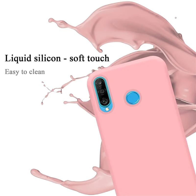 Cadorabo Hülle kompatibel mit Huawei P30 LITE Schutzhülle aus flexiblem TPU Silikon