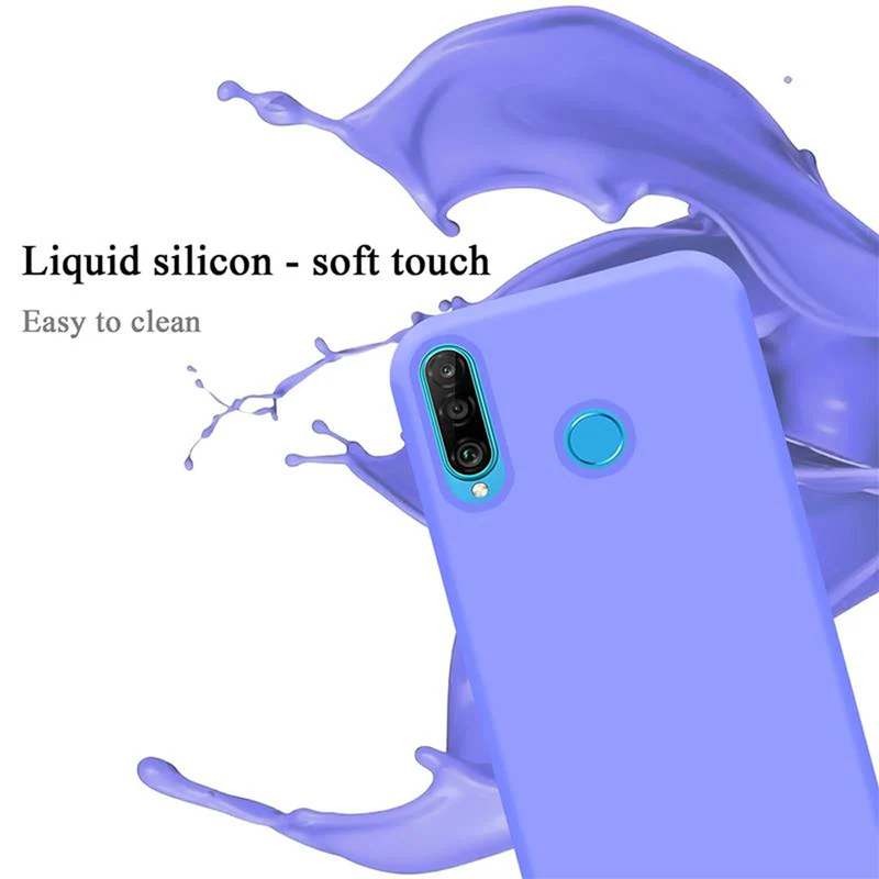 Cadorabo Hülle kompatibel mit Huawei P30 LITE Schutzhülle aus flexiblem TPU Silikon