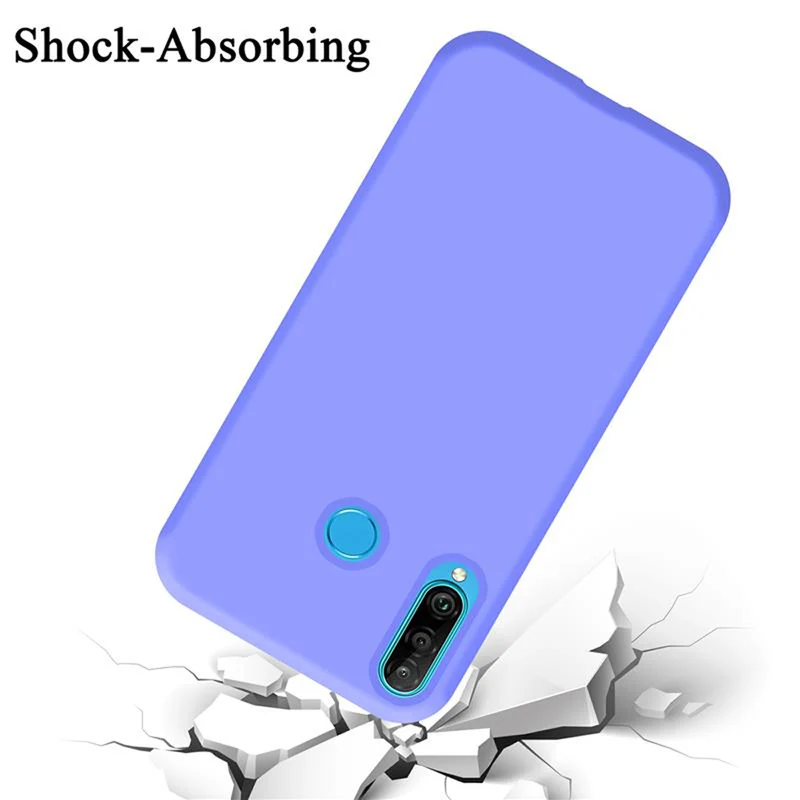 Cadorabo Hülle kompatibel mit Huawei P30 LITE Schutzhülle aus flexiblem TPU Silikon