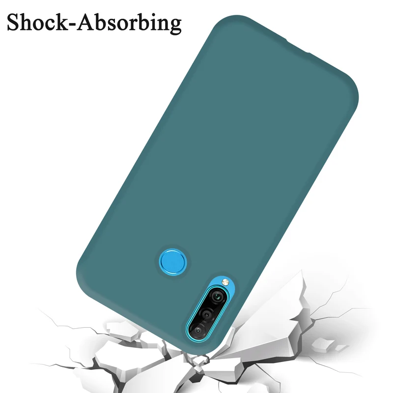 Cadorabo Hülle kompatibel mit Huawei P30 LITE Schutzhülle aus flexiblem TPU Silikon