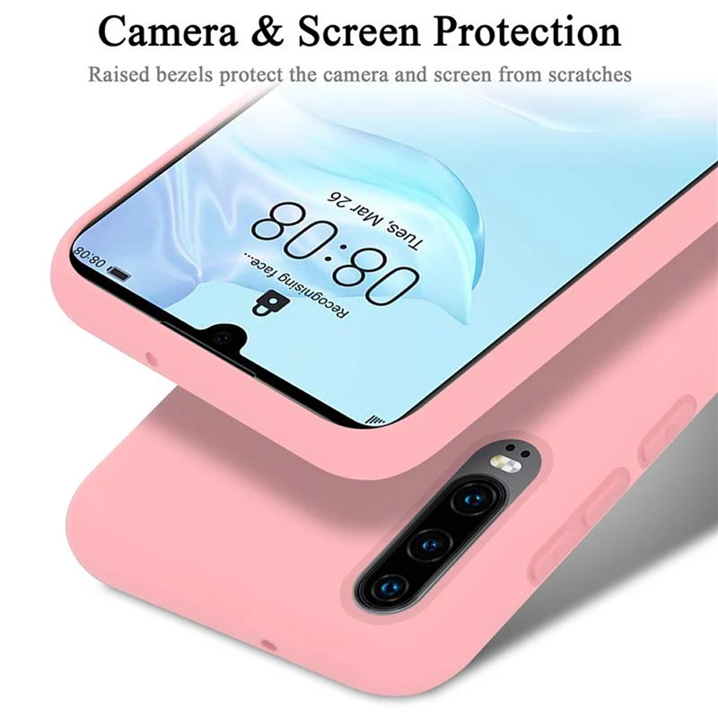 Cadorabo Hülle kompatibel mit Huawei P30 Schutzhülle aus flexiblem TPU Silikon