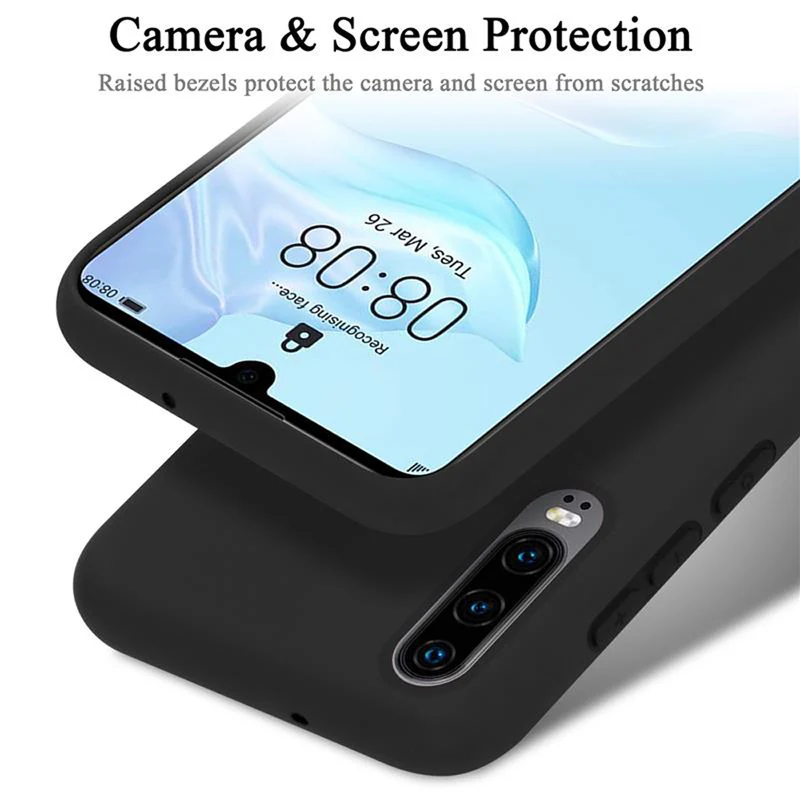 Cadorabo Hülle kompatibel mit Huawei P30 Schutzhülle aus flexiblem TPU Silikon
