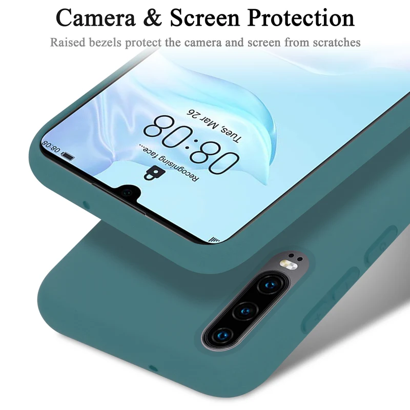 Cadorabo Hülle kompatibel mit Huawei P30 Schutzhülle aus flexiblem TPU Silikon