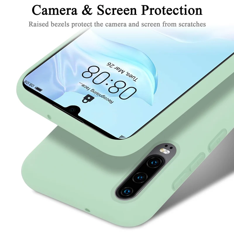 Cadorabo Hülle kompatibel mit Huawei P30 Schutzhülle aus flexiblem TPU Silikon