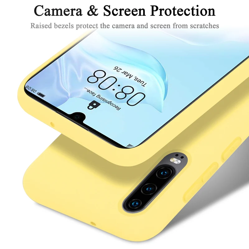 Cadorabo Hülle kompatibel mit Huawei P30 Schutzhülle aus flexiblem TPU Silikon