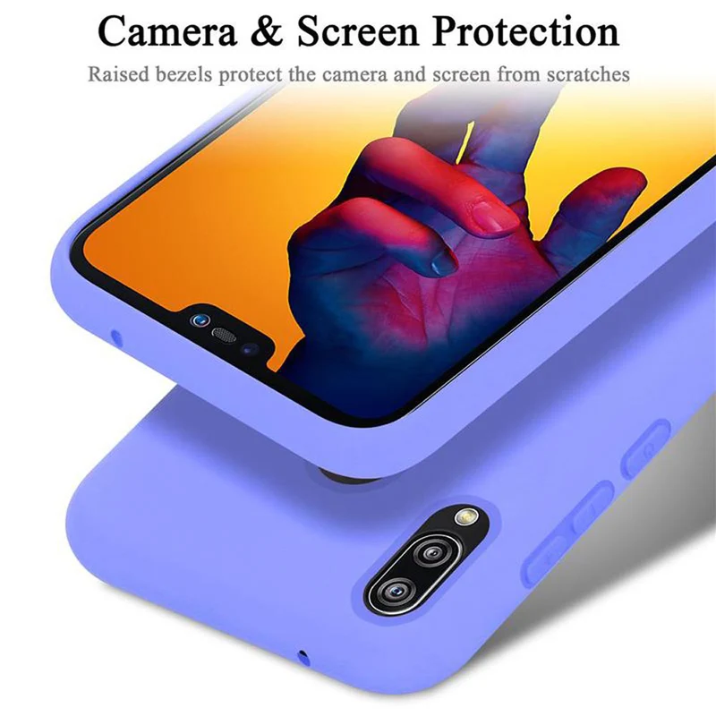 Cadorabo Hülle kompatibel mit Huawei P20 LITE 2018 / NOVA 3E Schutzhülle aus flexiblem TPU Silikon