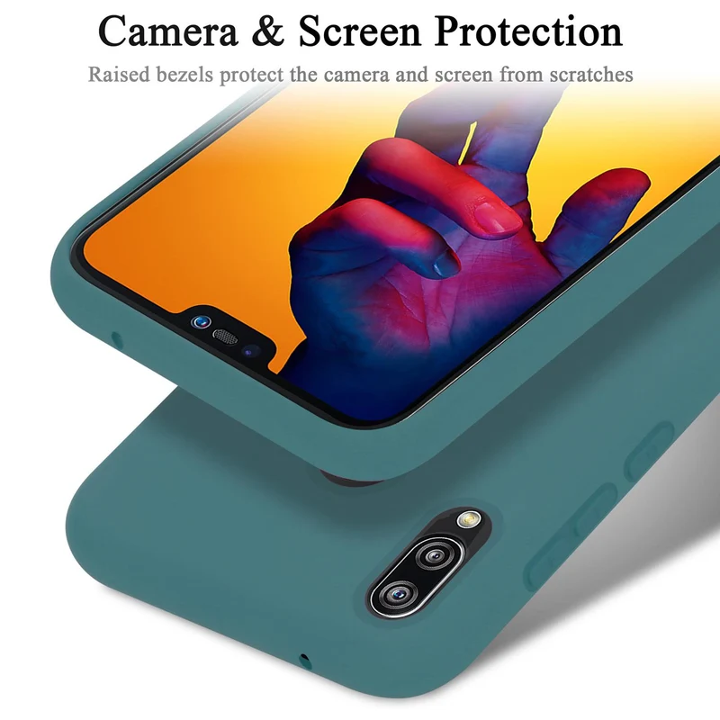 Cadorabo Hülle kompatibel mit Huawei P20 LITE 2018 / NOVA 3E Schutzhülle aus flexiblem TPU Silikon