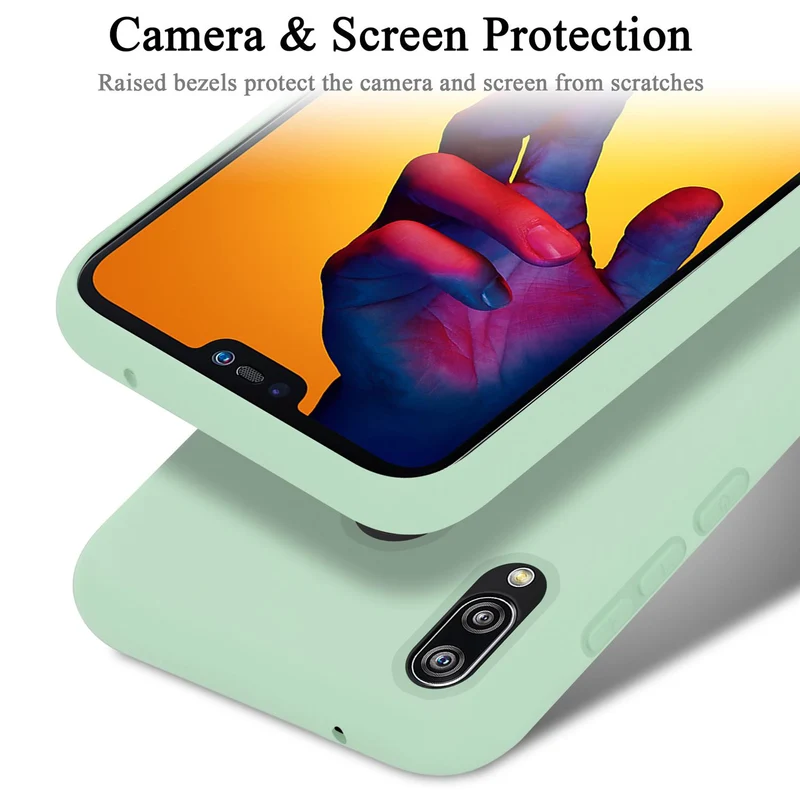 Cadorabo Hülle kompatibel mit Huawei P20 LITE 2018 / NOVA 3E Schutzhülle aus flexiblem TPU Silikon