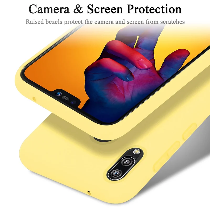 Cadorabo Hülle kompatibel mit Huawei P20 LITE 2018 / NOVA 3E Schutzhülle aus flexiblem TPU Silikon