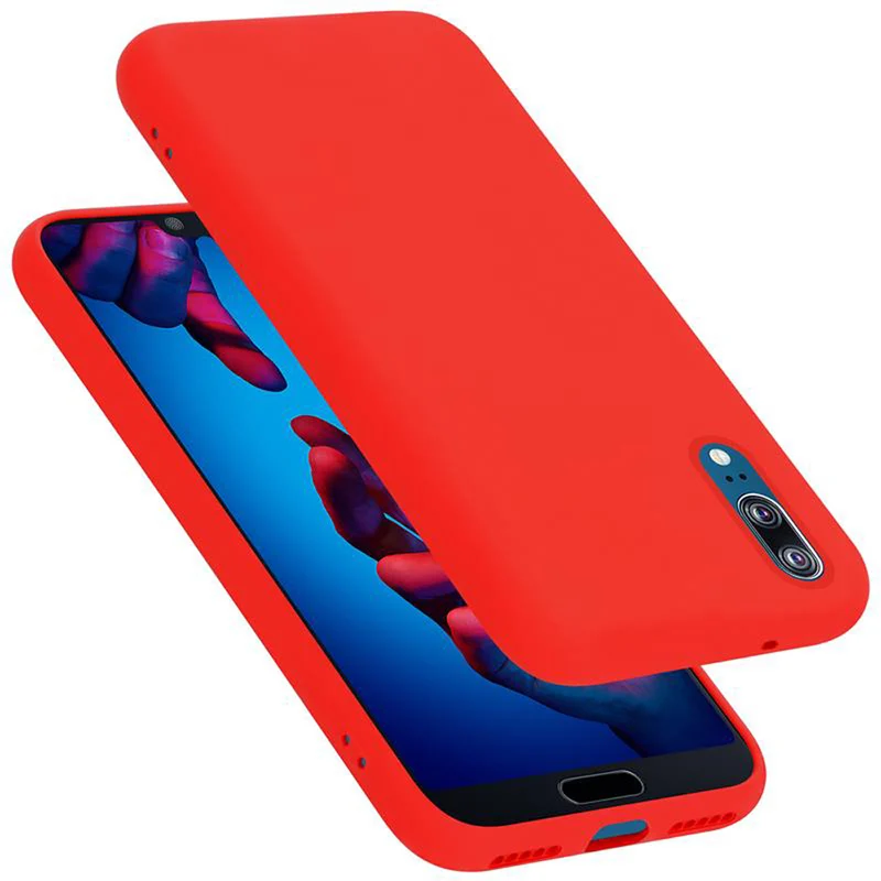 Cadorabo Hülle kompatibel mit Huawei P20 Schutzhülle aus flexiblem TPU Silikon
