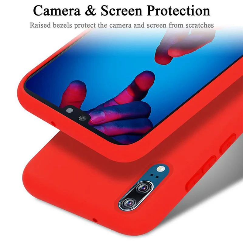 Cadorabo Hülle kompatibel mit Huawei P20 Schutzhülle aus flexiblem TPU Silikon