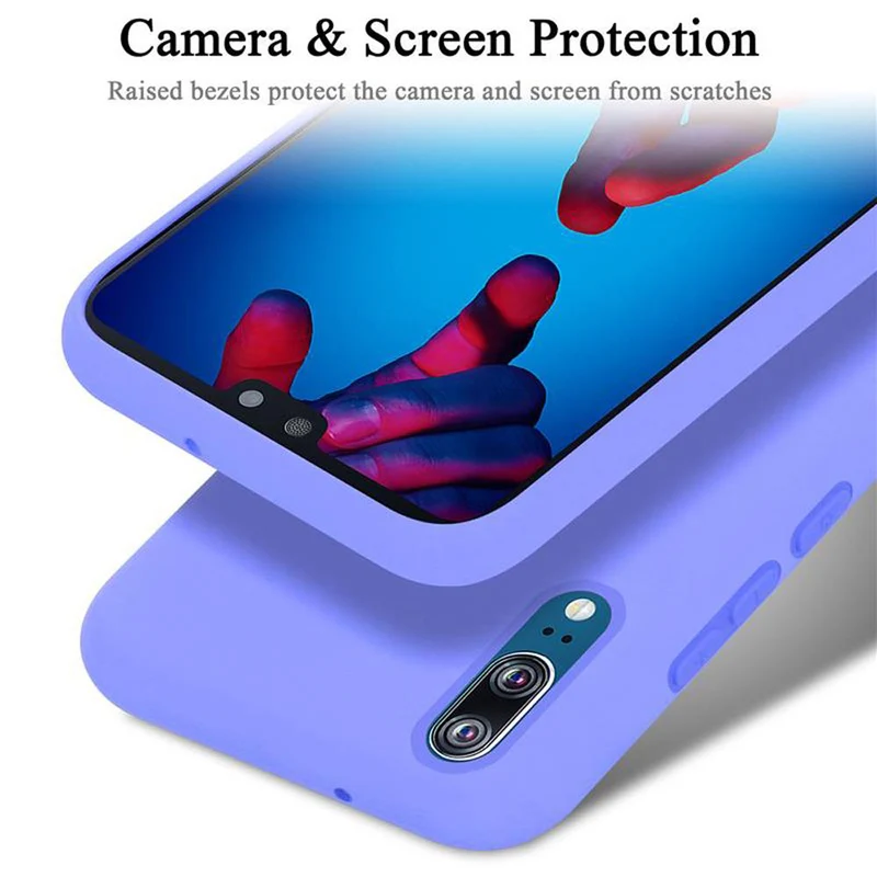 Cadorabo Hülle kompatibel mit Huawei P20 Schutzhülle aus flexiblem TPU Silikon