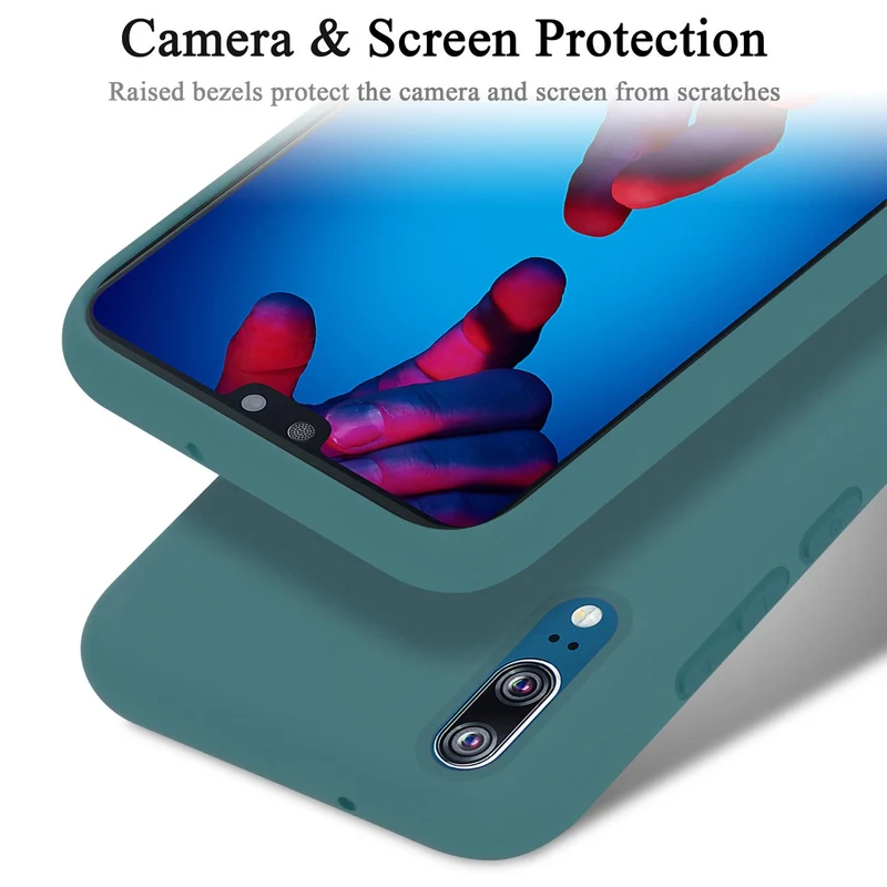 Cadorabo Hülle kompatibel mit Huawei P20 Schutzhülle aus flexiblem TPU Silikon