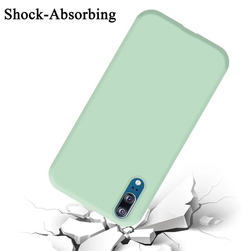 Cadorabo Hülle kompatibel mit Huawei P20 Schutzhülle aus flexiblem TPU Silikon