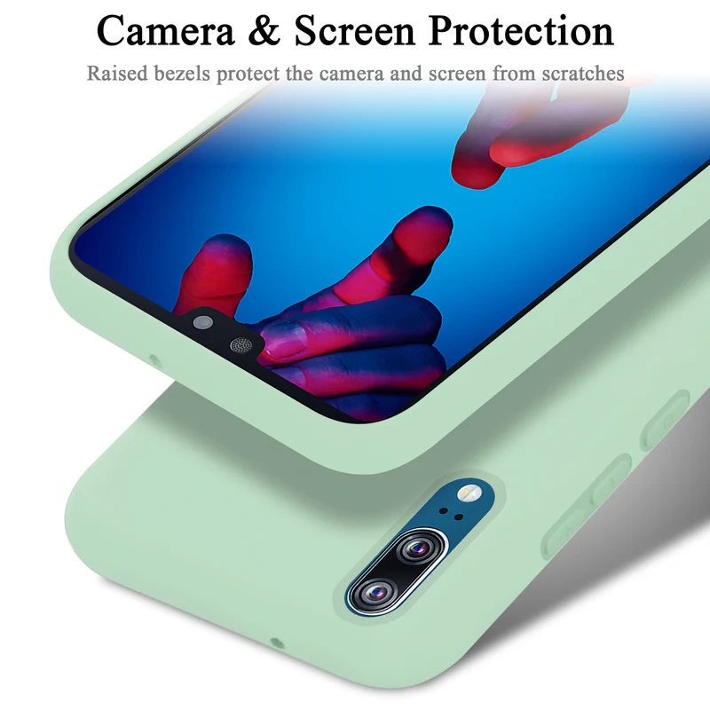 Cadorabo Hülle kompatibel mit Huawei P20 Schutzhülle aus flexiblem TPU Silikon
