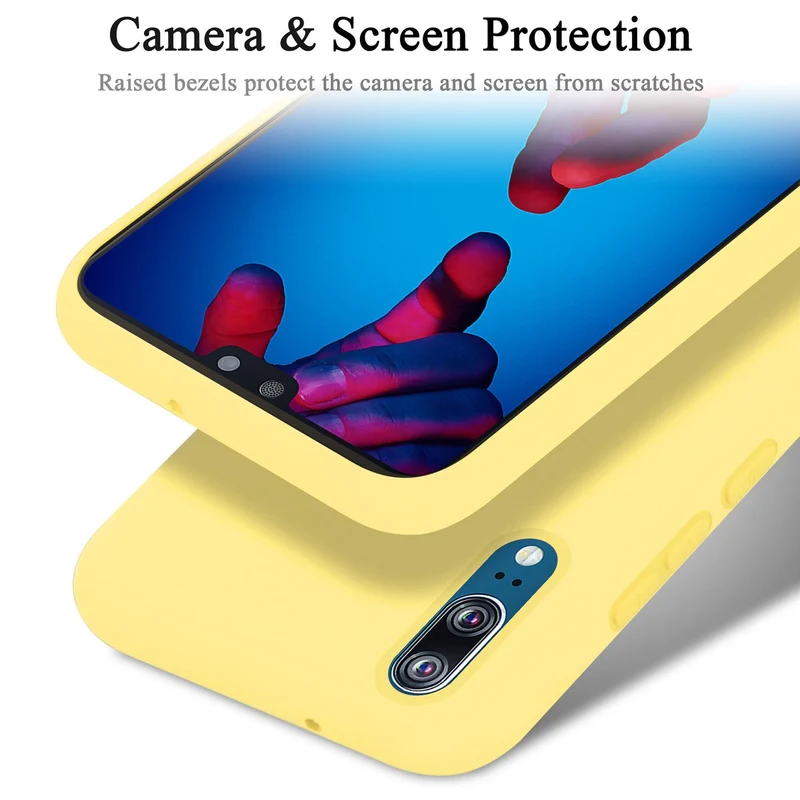 Cadorabo Hülle kompatibel mit Huawei P20 Schutzhülle aus flexiblem TPU Silikon