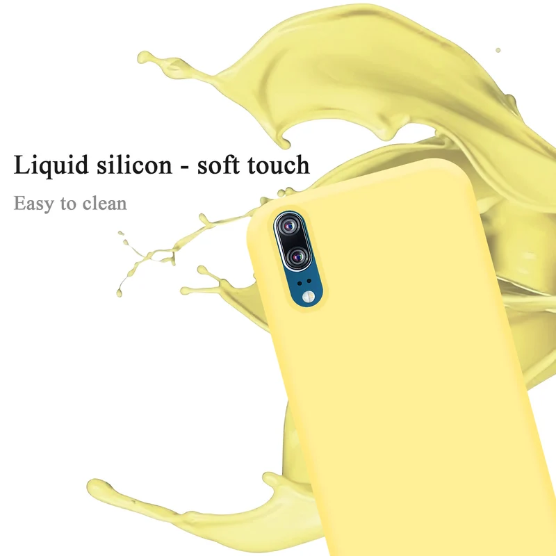 Cadorabo Hülle kompatibel mit Huawei P20 Schutzhülle aus flexiblem TPU Silikon