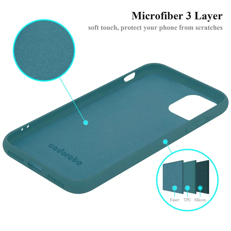 Cadorabo Hülle kompatibel mit Apple iPhone 11 PRO Schutzhülle aus flexiblem TPU Silikon