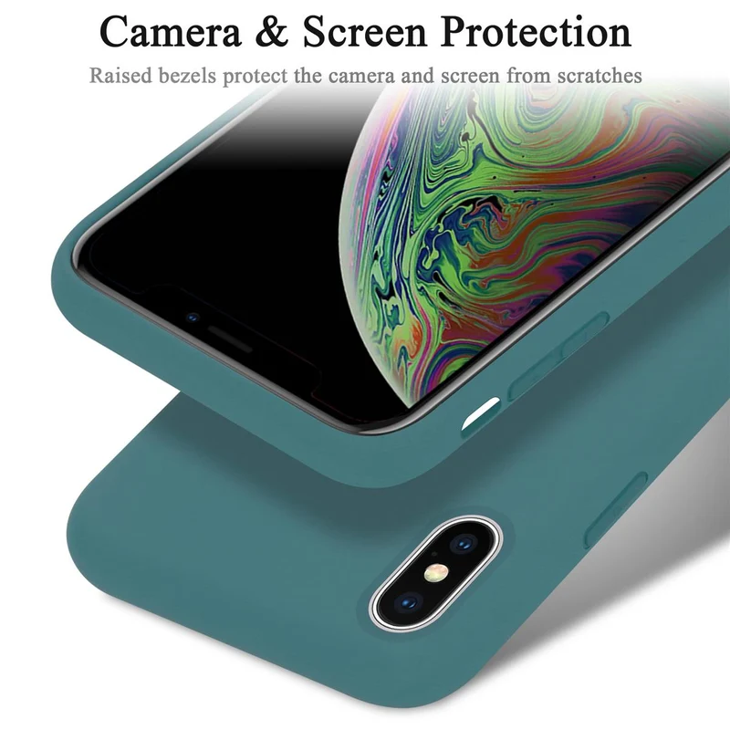 Cadorabo Hülle kompatibel mit Apple iPhone XS MAX Schutzhülle aus flexiblem TPU Silikon