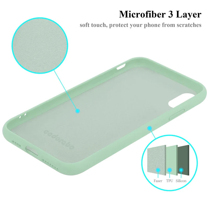 Cadorabo Hülle kompatibel mit Apple iPhone XS MAX Schutzhülle aus flexiblem TPU Silikon