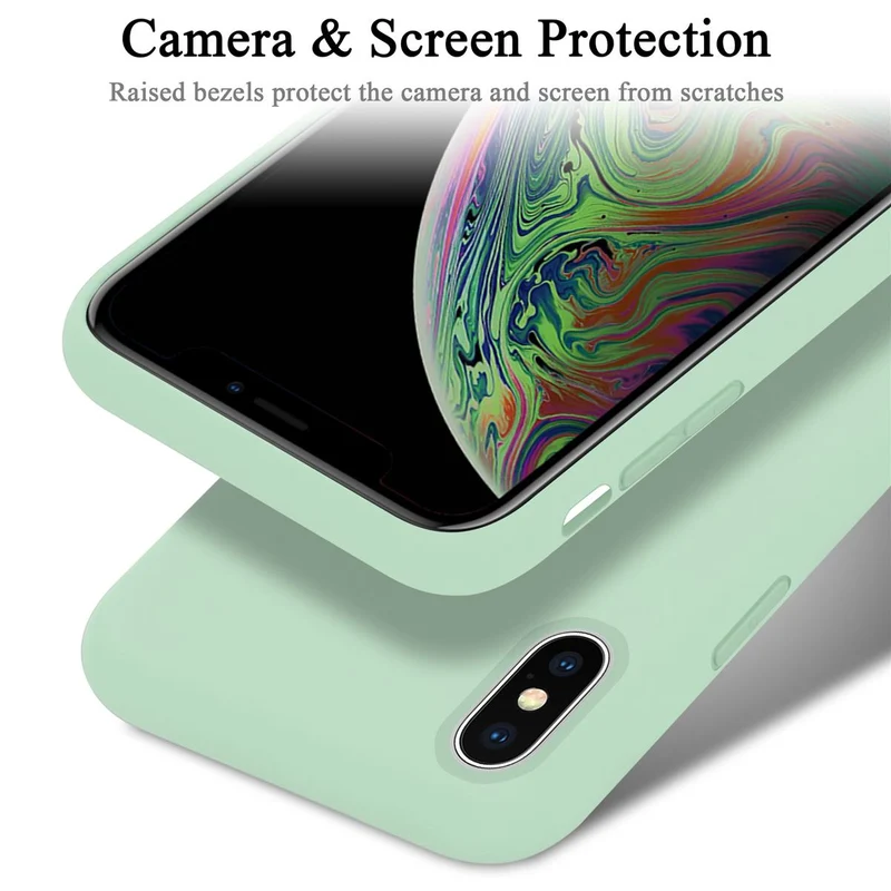 Cadorabo Hülle kompatibel mit Apple iPhone XS MAX Schutzhülle aus flexiblem TPU Silikon