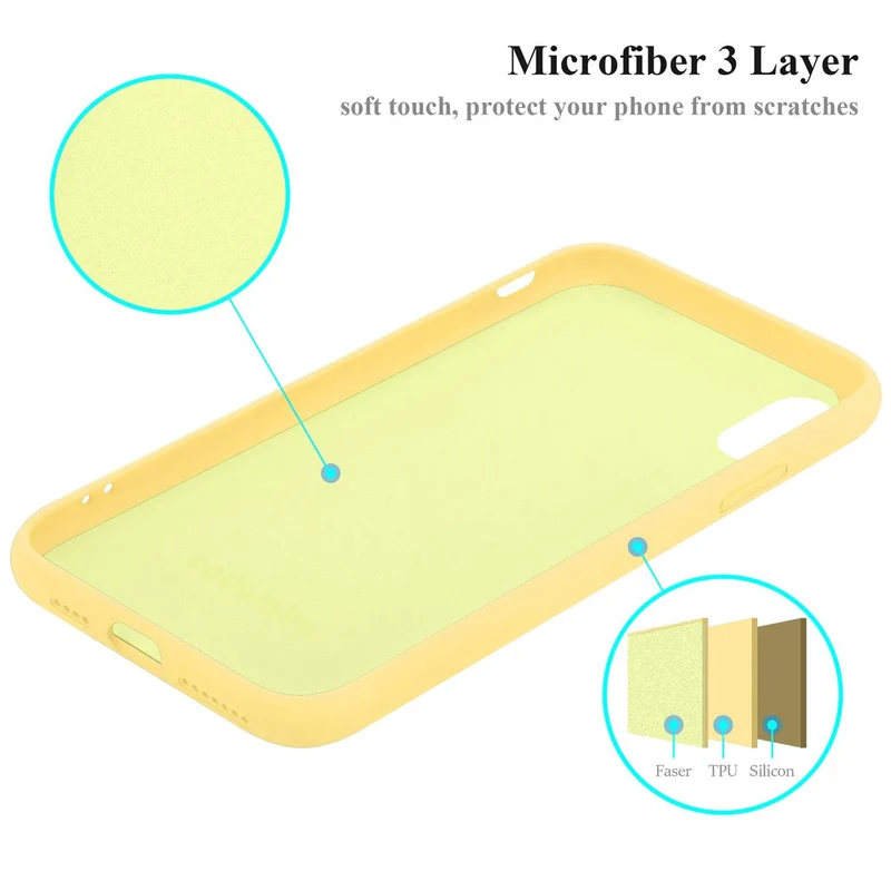 Cadorabo Hülle kompatibel mit Apple iPhone XS MAX Schutzhülle aus flexiblem TPU Silikon