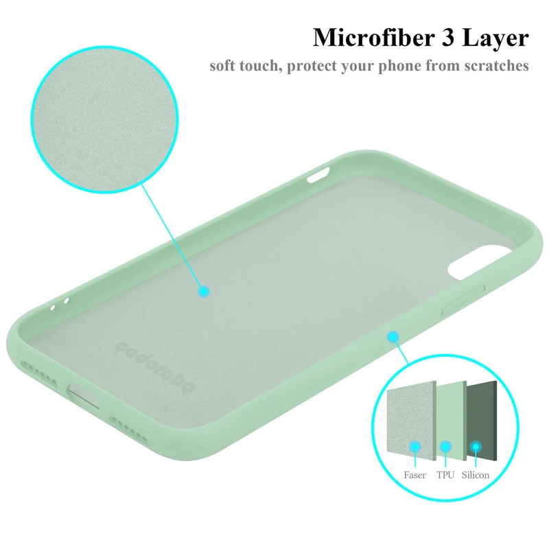 Cadorabo Hülle kompatibel mit Apple iPhone XR Schutzhülle aus flexiblem TPU Silikon