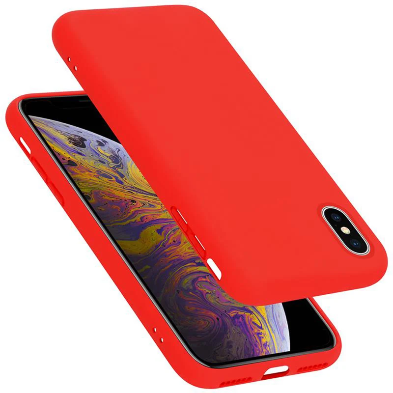 Cadorabo Hülle kompatibel mit Apple iPhone X / XS Schutzhülle aus flexiblem TPU Silikon