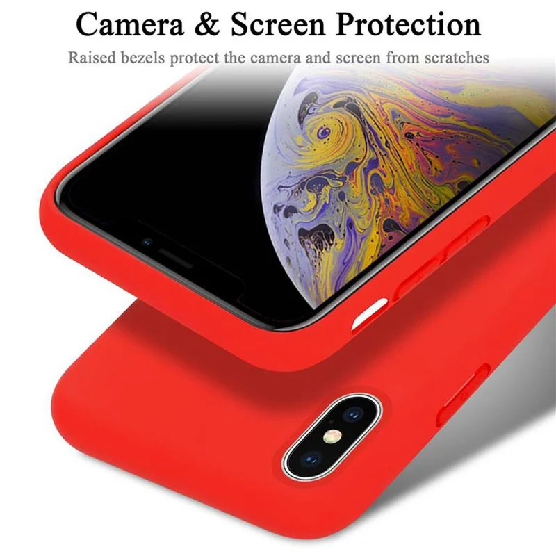 Cadorabo Hülle kompatibel mit Apple iPhone X / XS Schutzhülle aus flexiblem TPU Silikon