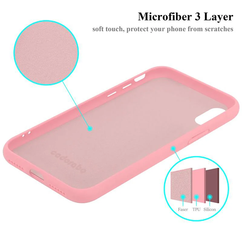 Cadorabo Hülle kompatibel mit Apple iPhone X / XS Schutzhülle aus flexiblem TPU Silikon