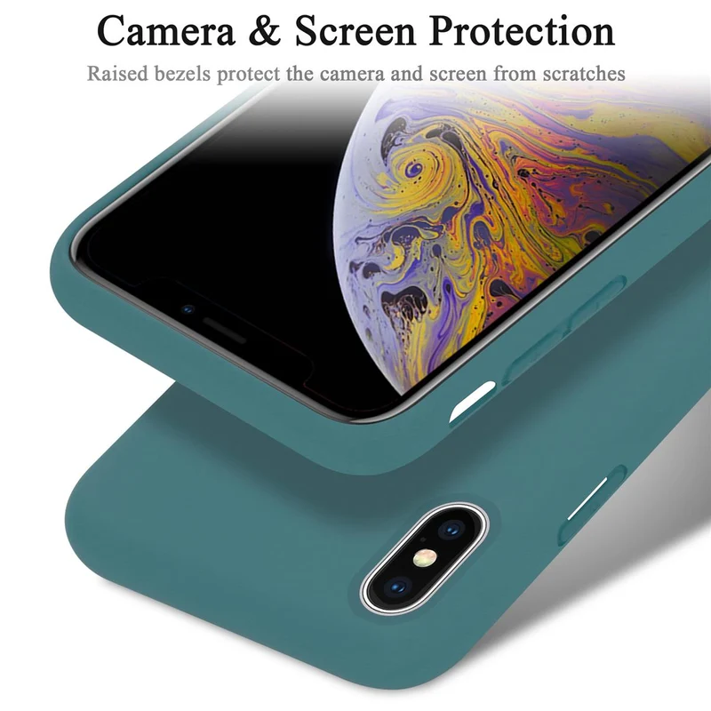 Cadorabo Hülle kompatibel mit Apple iPhone X / XS Schutzhülle aus flexiblem TPU Silikon