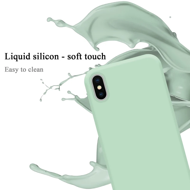 Cadorabo Hülle kompatibel mit Apple iPhone X / XS Schutzhülle aus flexiblem TPU Silikon